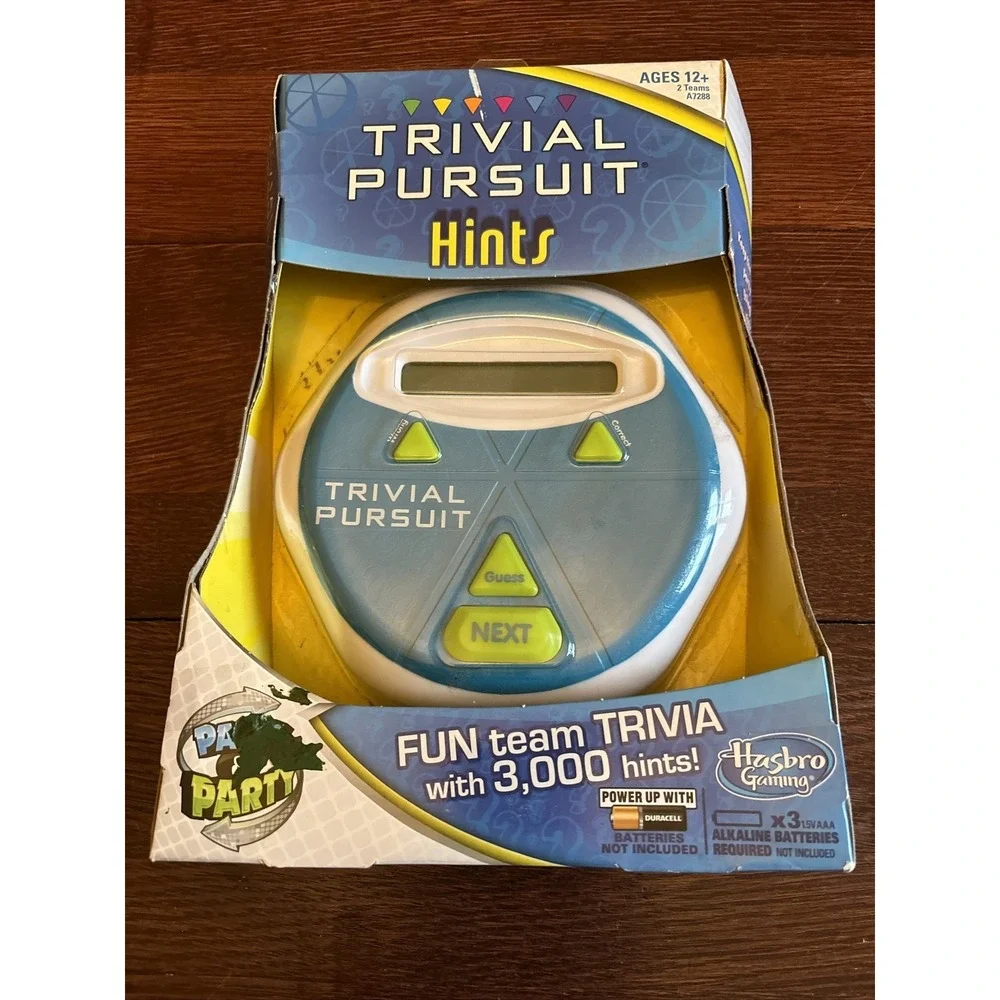 Trivial Pursuit Hints Electronic Trivia Party Game Hasbro 2013